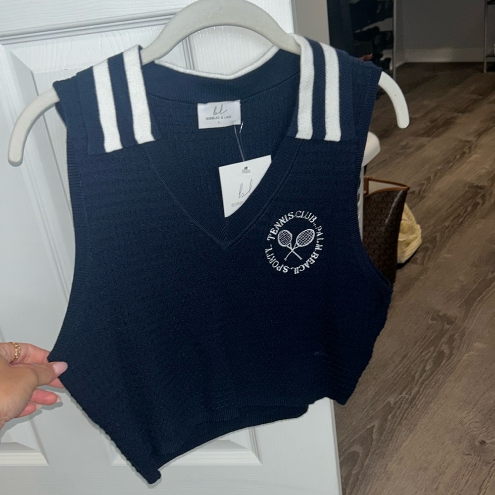 Brand new tennis crop top